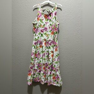Floral Sleeveless Dress Janie & Jack Size 18